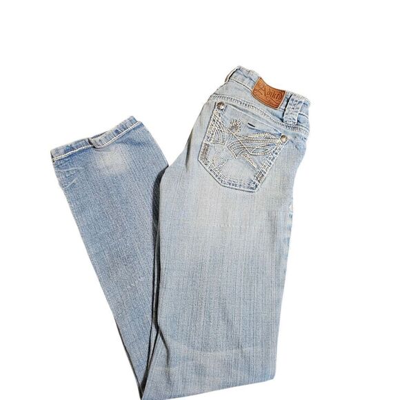 Adiktd Blue Straight Leg Jeans Classic Denim - Picture 2 of 9
